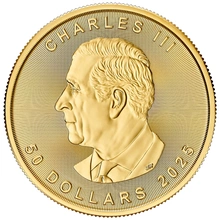 Maple Leaf Canadiense de 1 oz de Oro 2025