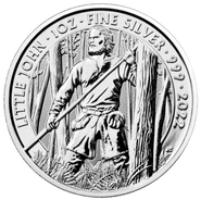 Moneda Mitos y Leyendas Little John de Plata de 1 oz 2022