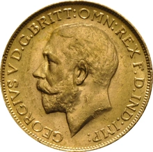 Moneda Soberano de Oro 1914 Jorge V (P)