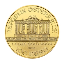 Moneda Filarmónica Viena de Oro de 1 oz 2021