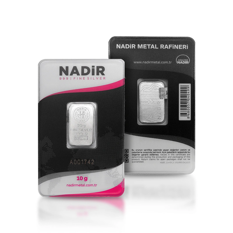 Lingote de Plata de 10 g Nadir