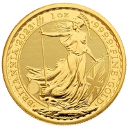 Britannia de 1 onza de oro 2023 - Isabel II