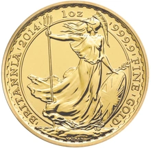 Moneda Britannia de Oro de 1 oz 2014 en Caja Regalo