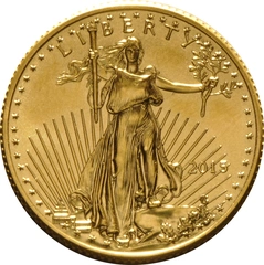 Moneda American Eagle de Oro de 1/4 oz 2015