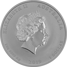 Moneda Perth Mint Calendario Lunar de Plata de 1 oz 2019 Año del Cerdo