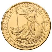 Moneda Britannia de Oro de 1 oz 1988