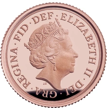Moneda Cuarto Soberano de Oro Proof 2019 en Caja Original