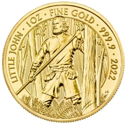 Moneda Mitos y Leyendas Little John de Oro de 1 oz 2022