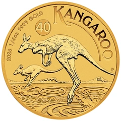 Moneda Canguro Australiano de Oro de 1/4 oz 2026