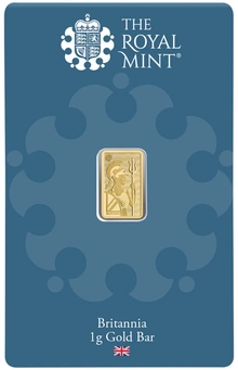 NUEVO Lingote de Oro de 1 g Britannia