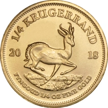 Moneda Krugerrand de 1/4 oz de Oro 2018