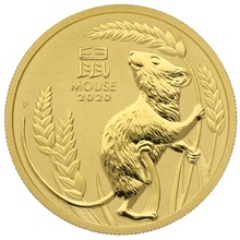 Perth Mint 1oz de Oro - 2020 Año del Ratón en Caja Regalo