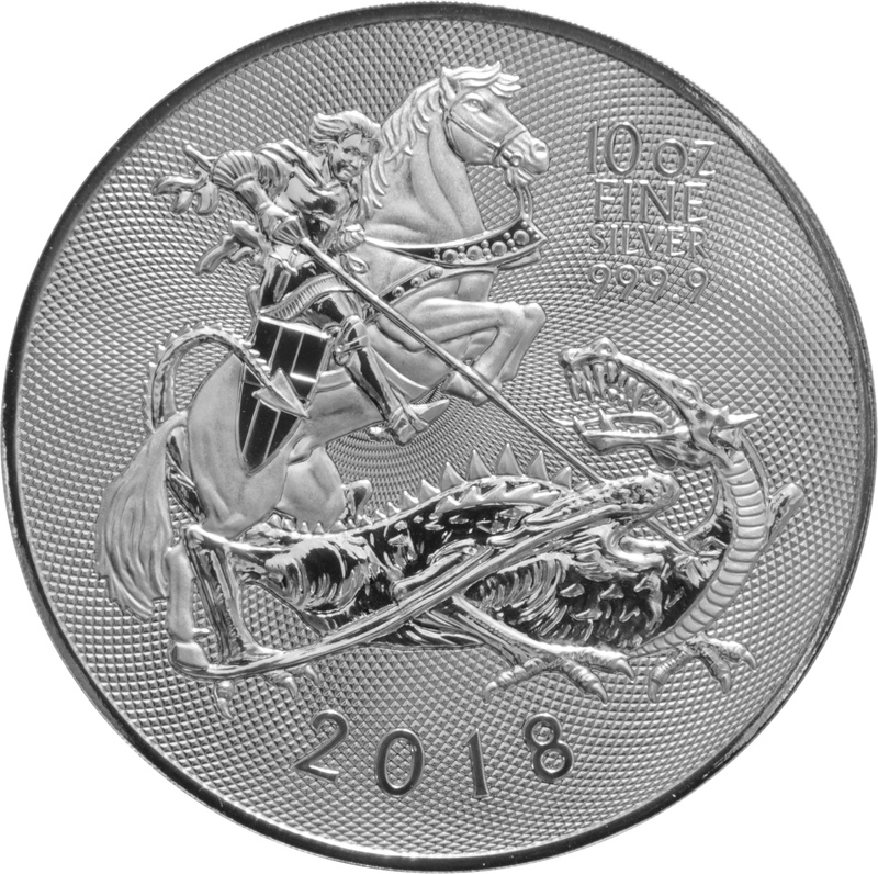 Royal Mint 10oz de Plata - 2018 El Valiente