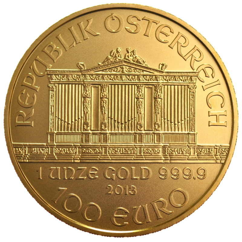 Moneda Filarmónica Viena de Oro de 1 oz 2013