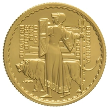 Moneda Britannia de Oro de 1/4 oz Proof 2001