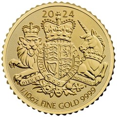 2024 Moneda de Oro de 1/10oz Armas Reales