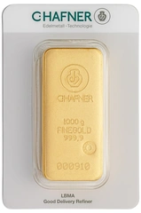 Lingote de Oro de 1Kg C. Hafner Fundido