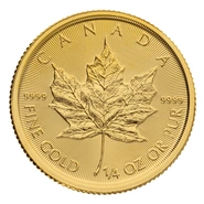 Maple Leaf Canadiense de 1/4 oz de Oro 2022