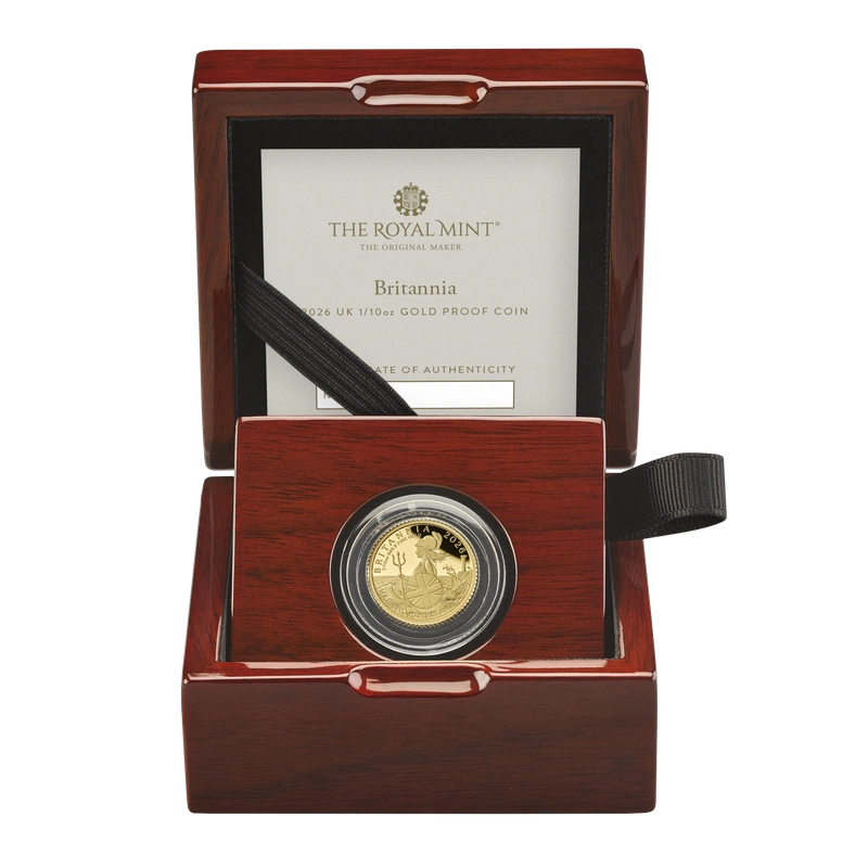 2026 Britannia UK Premium Six-Coin Gold Proof Set (1oz, 1/2oz, 1/4oz, 1/10oz, 1/20oz, 1/40oz)