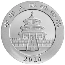 Moneda Panda Chino de Plata de 30 g 2024