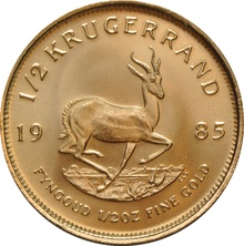 Krugerrand de 1/2oz de Oro 1985