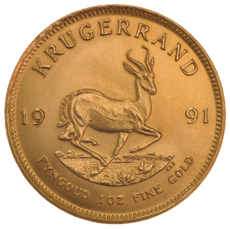 Moneda Krugerrand de 1 oz de Oro 1991