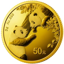 Moneda Panda Chino de Oro de 3 g 2023