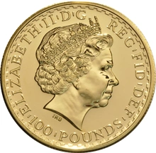 Moneda Britannia de Oro de 1 oz 2008