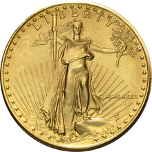 Moneda American Eagle de Oro de 1/2 oz 1986