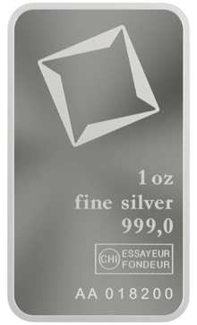 Lingote de Plata de 1 oz Valcambi