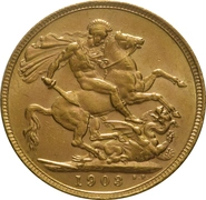 Moneda Soberano de Oro 1903 Eduardo VII (L)