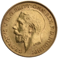 Moneda Medio Soberano de Oro Jorge V