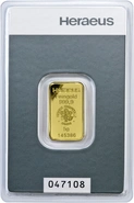Lingote de Oro de 5 g Heraeus