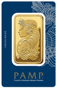 Lingote de Oro de 5 Tolas PAMP
