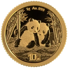 Moneda Panda Chino de Oro 1 g 2026