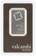 Lingote de Paladio de 1 oz Valcambi