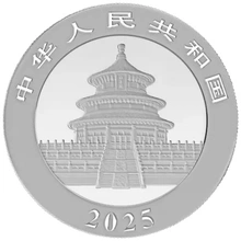 Moneda Panda Chino de Plata de 30 g 2025