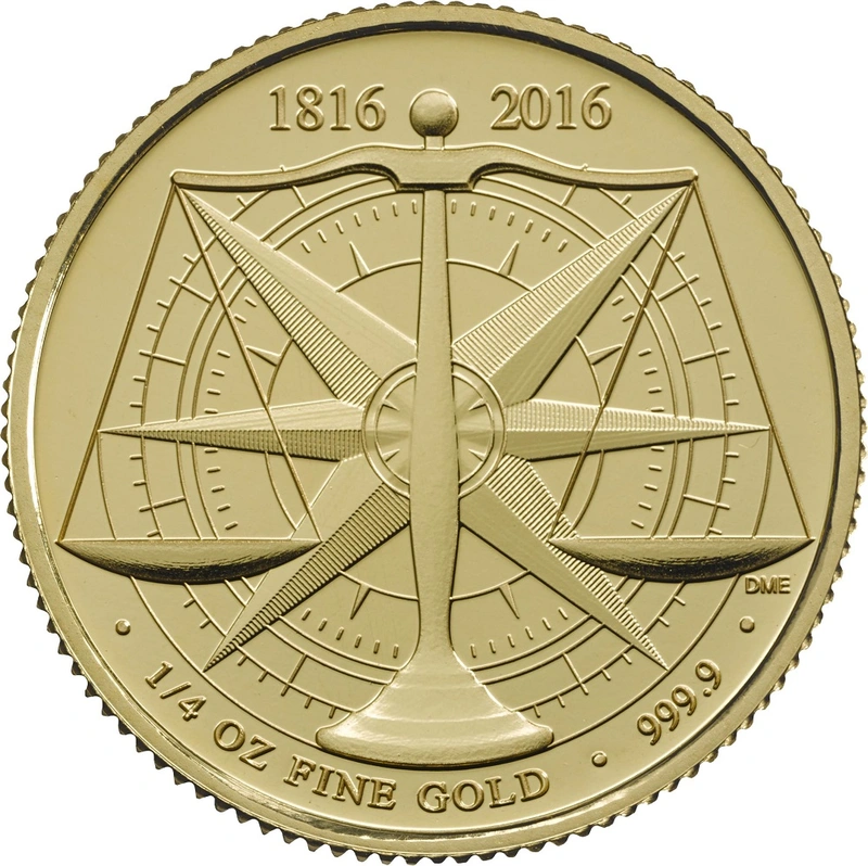 Royal Mint Patrón de 1/4 oz de Oro 2016