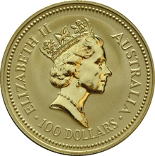 Moneda Nugget Australiano do Oro de 1 oz 1993