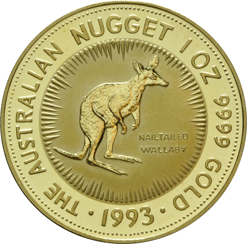 Nugget Australiano de 1oz de Oro 1993