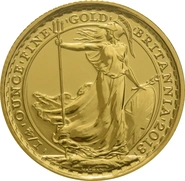 Moneda Britannia de Oro de 1/4 oz 2013