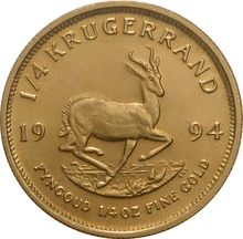 Moneda Krugerrand de 1/4 oz de Oro 1994