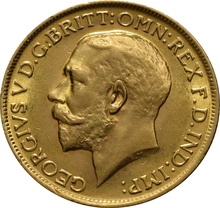 Moneda Soberano de Oro 1915 Jorge V (L)