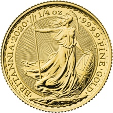 Britannia de 1/4oz de Oro 2020 en Caja Regalo