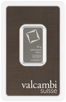 Lingote de Platino de 20 g Valcambi