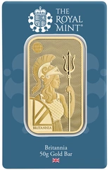 Lingote de Oro de 50 g Britannia