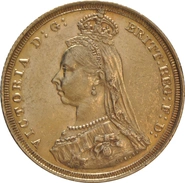 Soberanos de Oro Victoria Jubilee Head 1887 - 1893