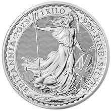 Moneda Britannia de Plata de 1 kg 2023 (Reina)