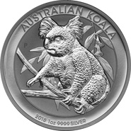 Koala Australiano de 1oz de Plata 2018