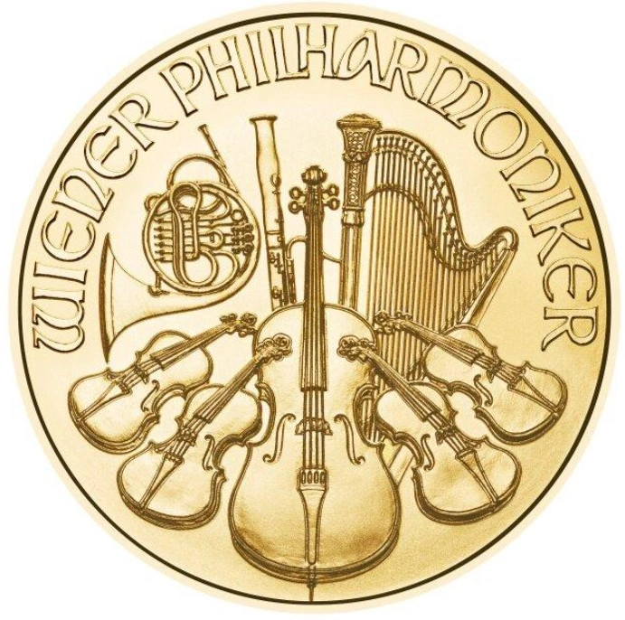 Moneda Filarmónica Viena de Oro de 1/2 oz 2023